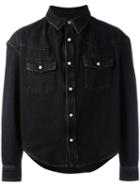 Balenciaga Large Denim Jacket, Men's, Size: Small, Black, Cotton