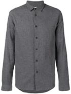 Folk Pointed Collar Shirt - Grey
