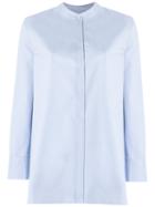 Egrey - Long Sleeves Shirt - Women - Cotton - 42, Blue, Cotton