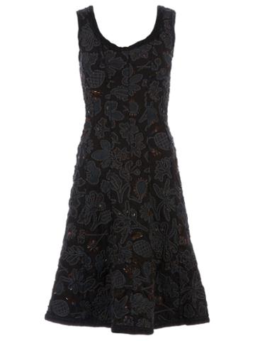 Projet Alabama Leaf Embellished Dress, Women's, Size: Small, Black, Cotton