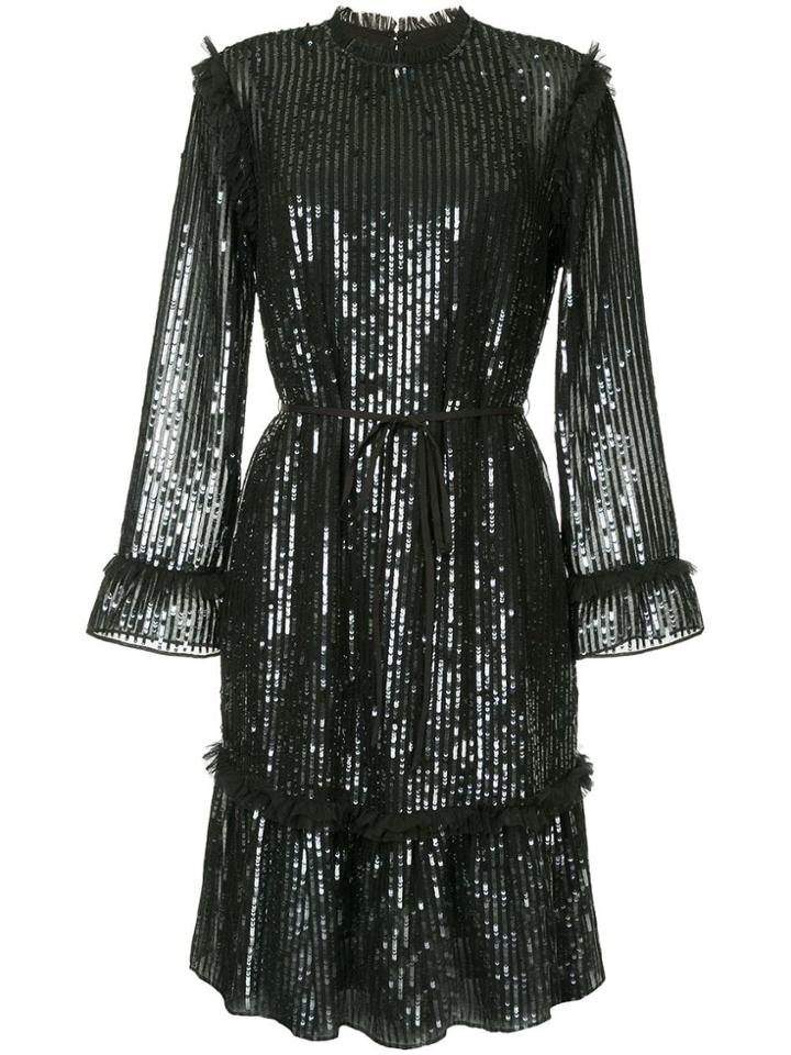 Needle & Thread Sequinned Midi Dress - Black