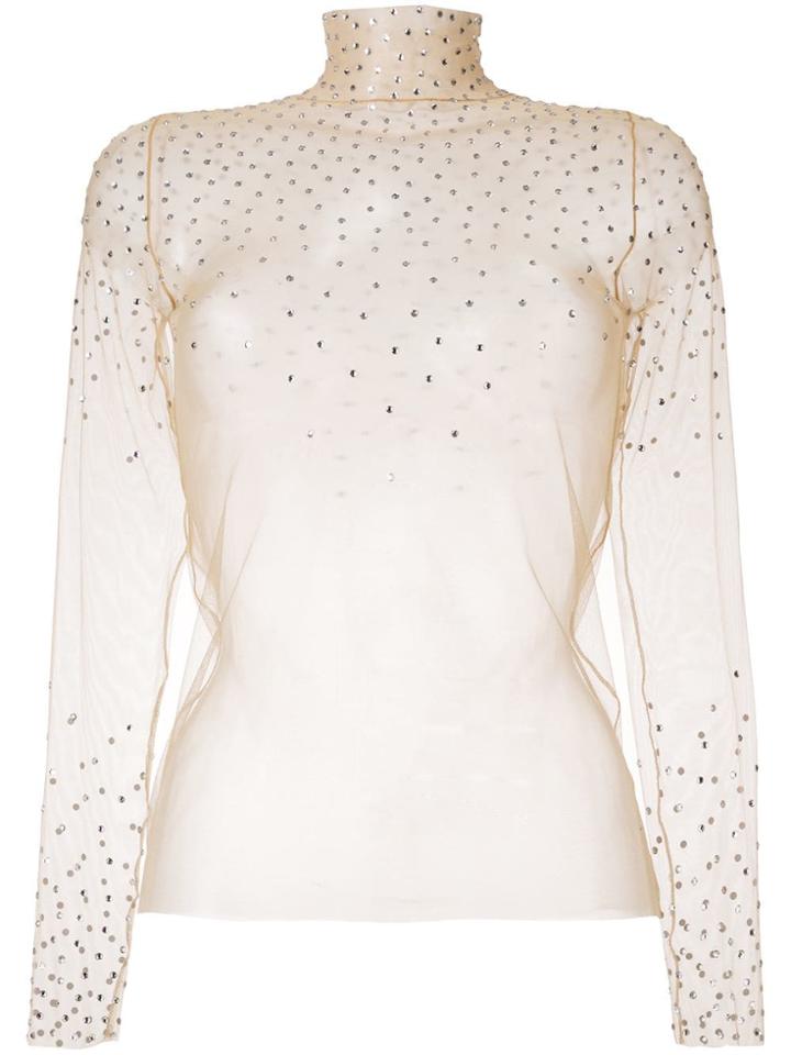 Cristina Savulescu Sheer Blouse - Neutrals