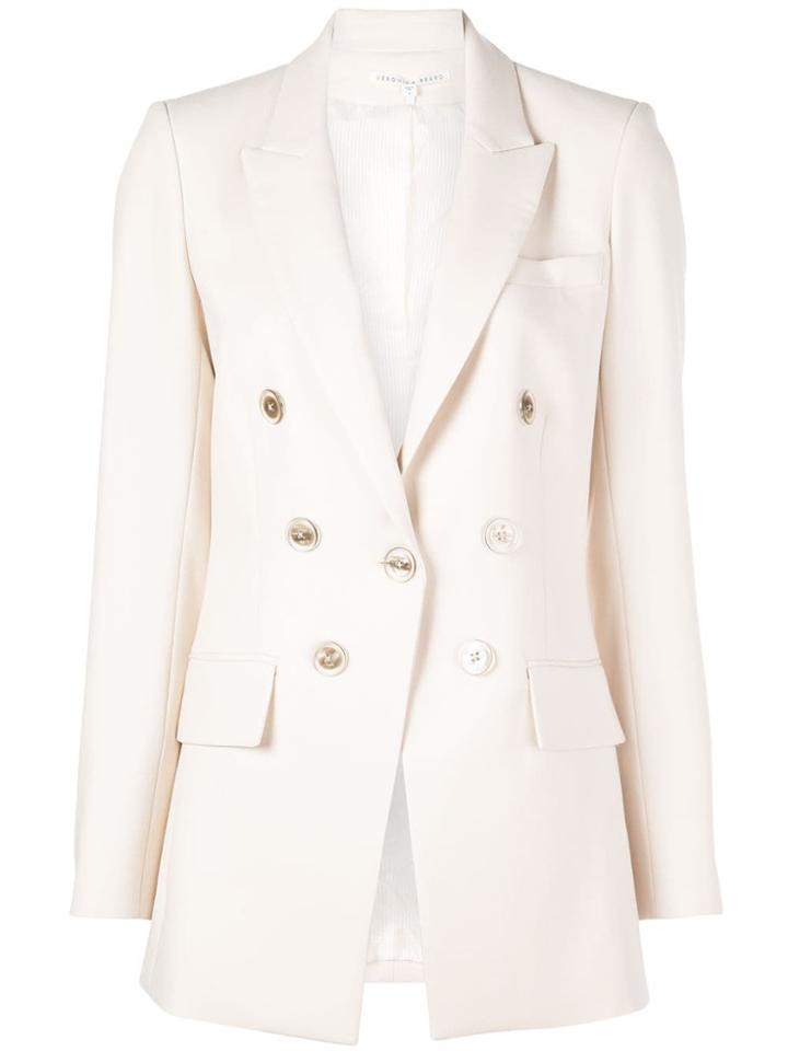 Veronica Beard Classic Double-breasted Blazer - White