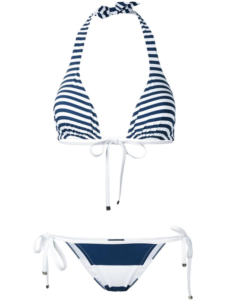 Dolce & Gabbana Striped Bikini - Blue