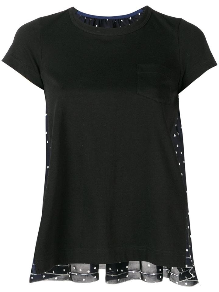 Sacai Polka Dot T-shirt - Black