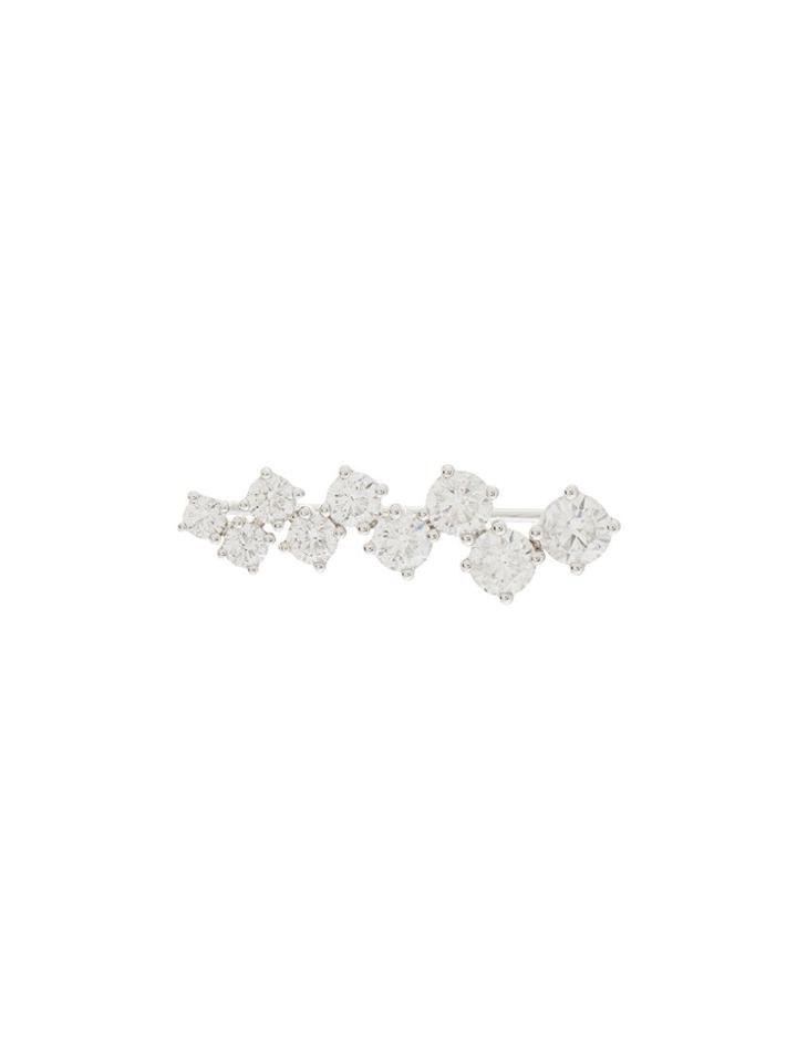 Alinka 18kt White Gold Eva Diamond Ear Cuff - Silver