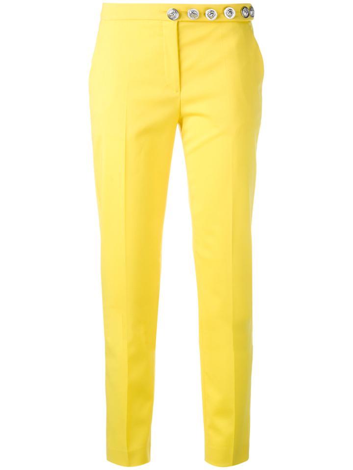 Versus Slim-fit Trousers - Yellow & Orange