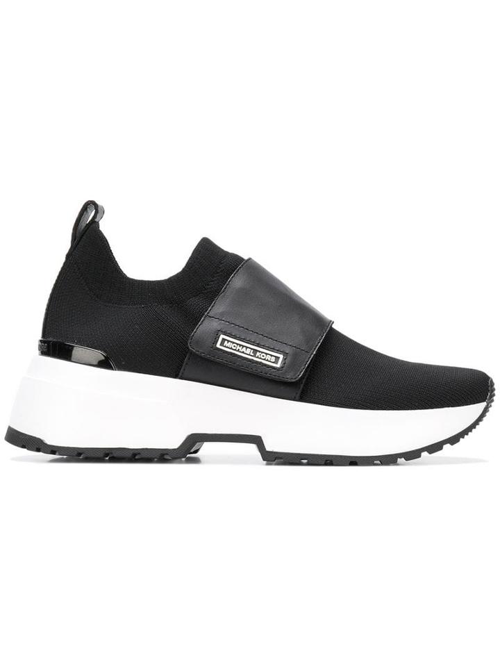 Michael Michael Kors Low-top Sock-style Sneakers - Black