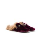 Gallucci Kids Fur Lined Loafers - Purple