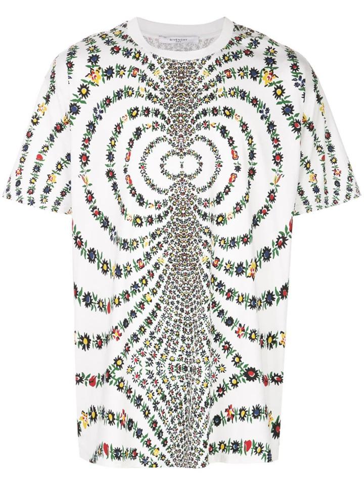 Givenchy Floral Print T-shirt - White