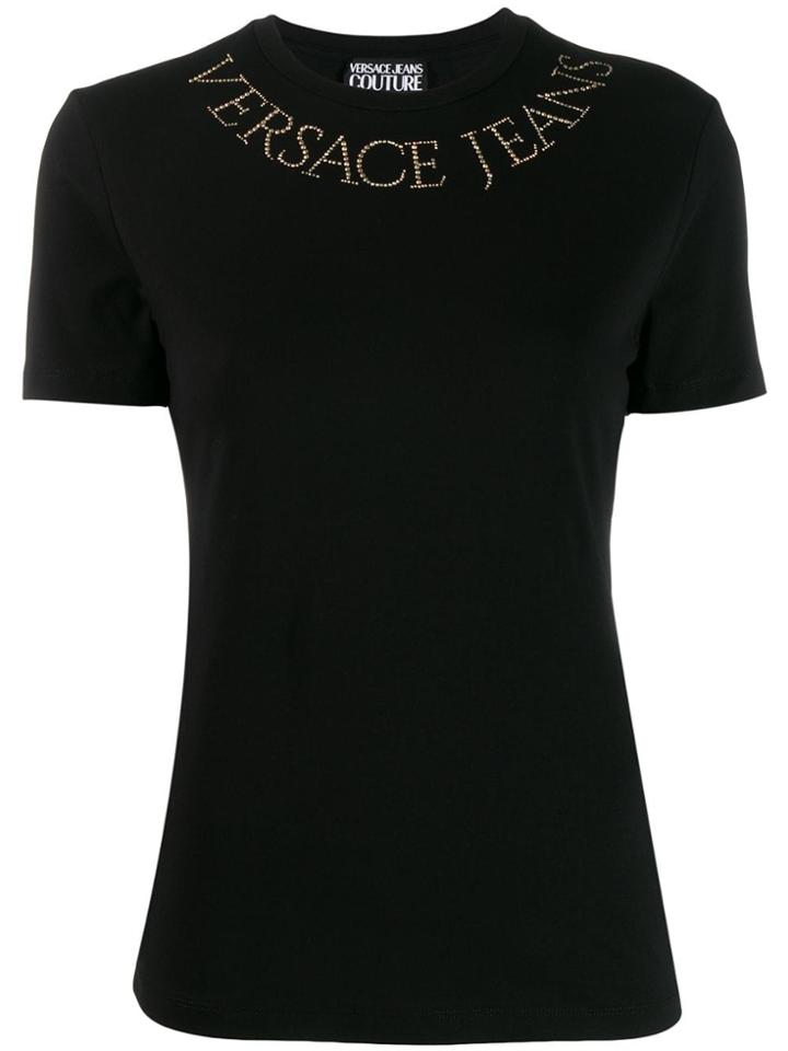 Versace Jeans Couture Studded Logo Sweatshirt - Black