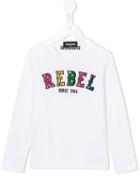 Dsquared2 Kids Rebel Appliqué Top, Girl's, Size: 6 Yrs, White