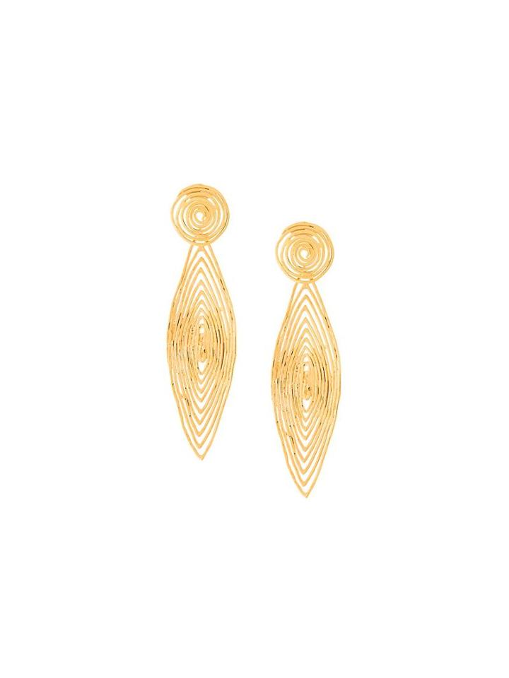 Gas Bijoux 'longwave' Small Size Earrings, Women's, Metallic