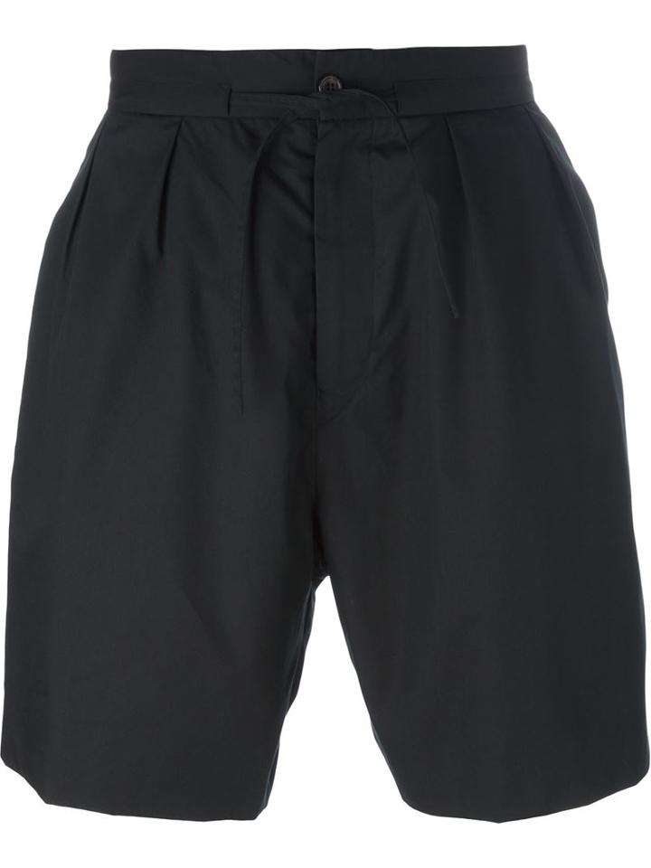 Ports 1961 Light Poplin Shorts, Men's, Size: 46, Blue, Cotton/silk/cupro
