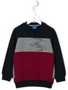 Fay Kids Striped Sweatshirt, Boy's, Size: 10 Yrs, Blue