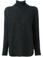 Brunello Cucinelli Sequin-embellished Sweater, Women's, Size: Large, Black, Silk/cashmere