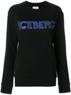 Iceberg Studded Logo Sweatshirt - Black