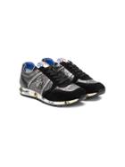 Premiata Kids Sequin Lace-up Sneakers - Black