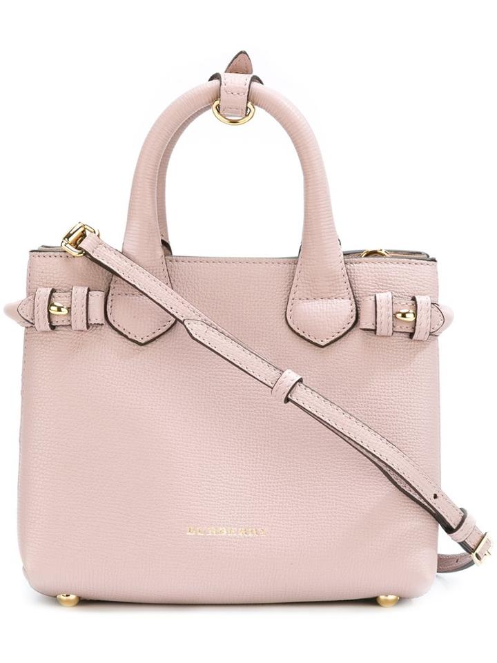 Burberry Square Tote, Women's, Pink/purple