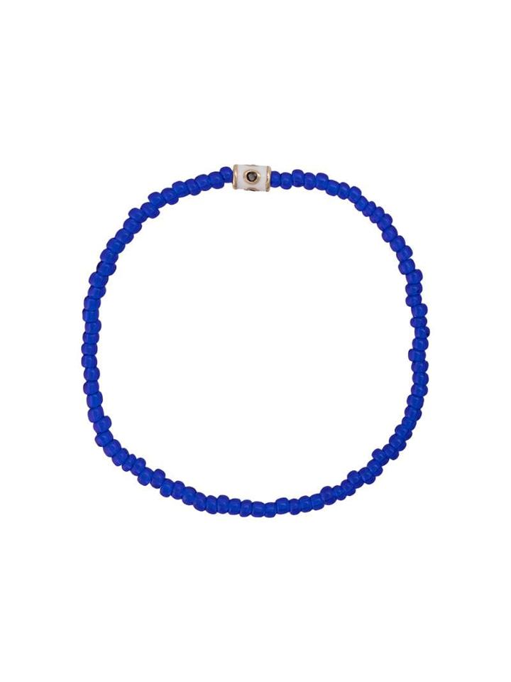 Luis Morais Barrel Bead Bracelet - Blue