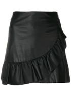 Simonetta Ravizza Ruffle Detail Mini Skirt - Black