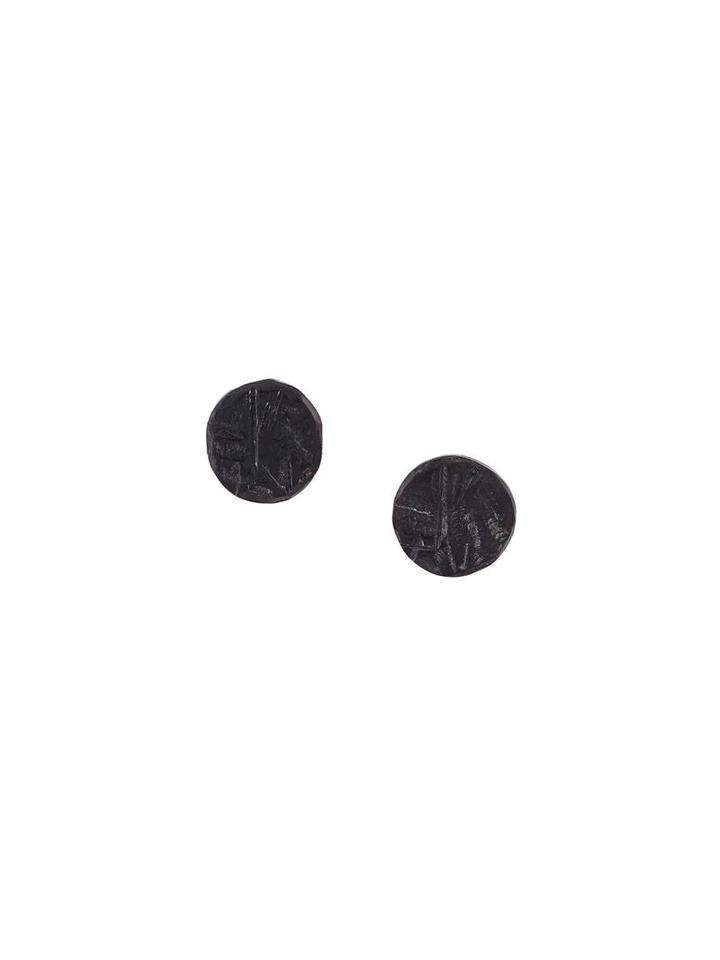 Henson 'carved Horn' Earrings, Adult Unisex, Black
