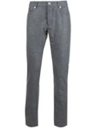 Brunello Cucinelli Tailored Trousers, Men's, Size: 54, Grey, Viscose/wool