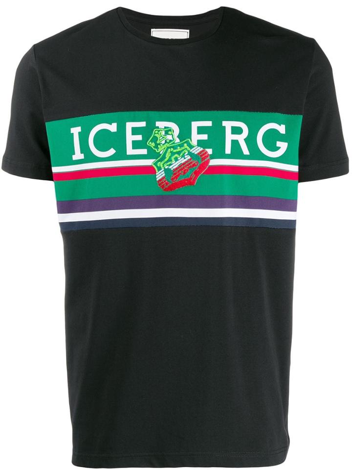 Iceberg Crown Logo T-shirt - Black