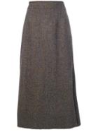 Maison Margiela - Tweed Style Skirt - Women - Viscose/virgin Wool - 40, Green, Viscose/virgin Wool