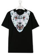 Marcelo Burlon County Of Milan Kids Teen Leopard Print T-shirt - Black