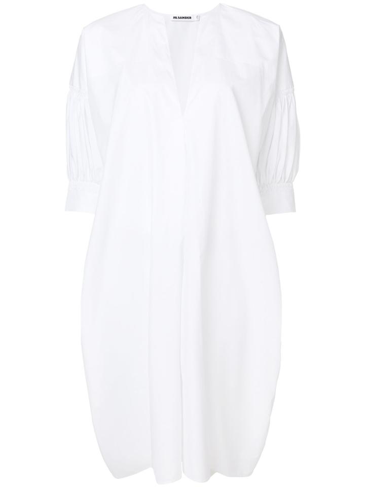 Jil Sander Boxy Shirt Dress - White