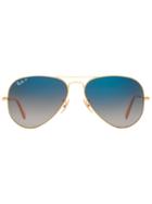 Ray-ban Large Classic Aviator Sunglasses, Adult Unisex, Blue, Plastic