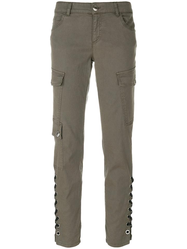 Versus Lace Up Cargo Trousers - Grey