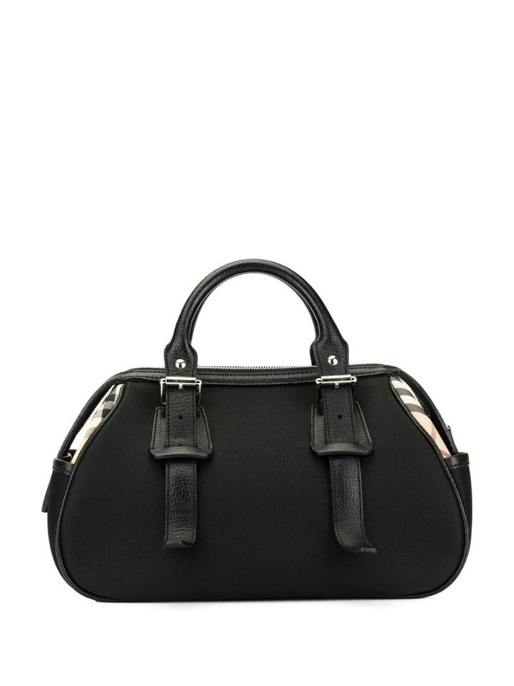 Burberry Pre-owned Check Panels Handbag - Black