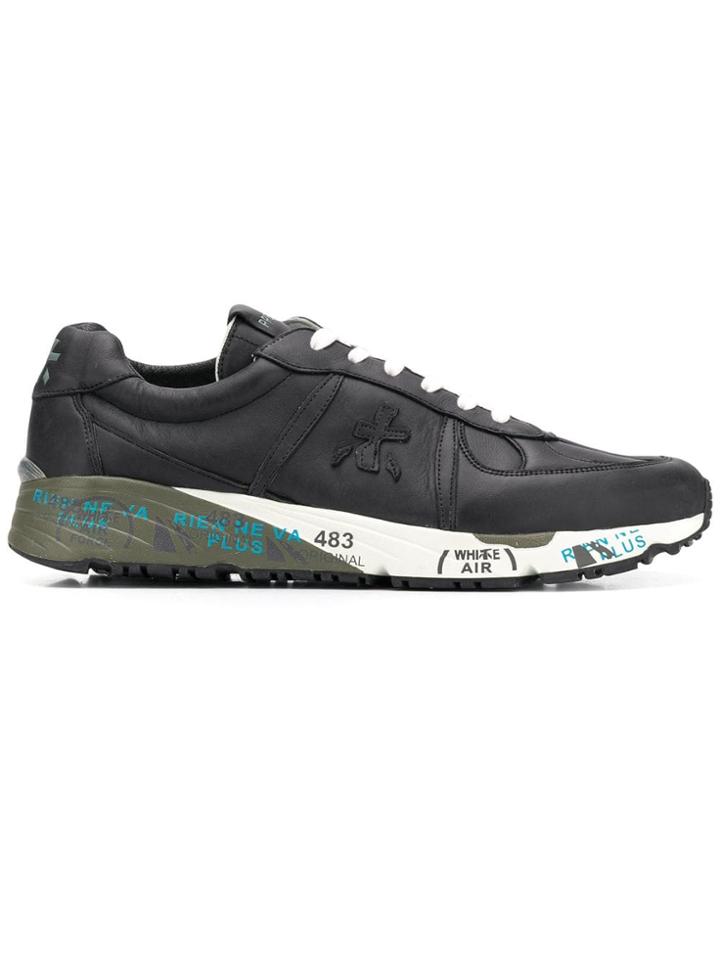 White Premiata Mase Sneakers - Black