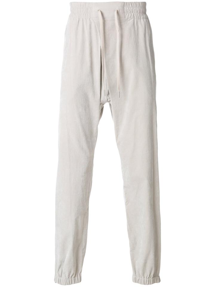 Helmut Lang Loose Fit Drawstring Trousers - Grey