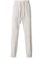 Helmut Lang Loose Fit Drawstring Trousers - Grey
