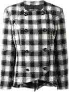 Pierre Cardin Vintage Checked Double Breasted Blazer