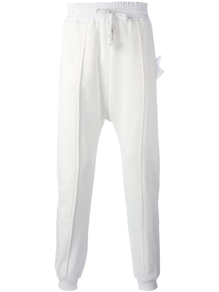 Damir Doma - Thick Elasticated Waistband Sweatpants - Men - Cotton - S, White, Cotton