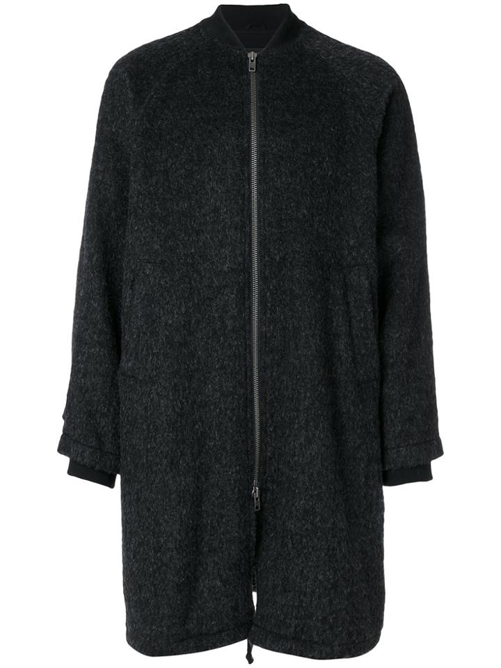 Ann Demeulemeester Grise Boxy Zip-up Coat - Grey