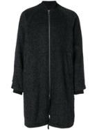 Ann Demeulemeester Grise Boxy Zip-up Coat - Grey
