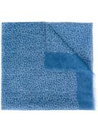 Canali Circle Pattern Scarf - Blue
