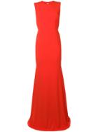 Alex Perry Long Cocktail Dress - Orange