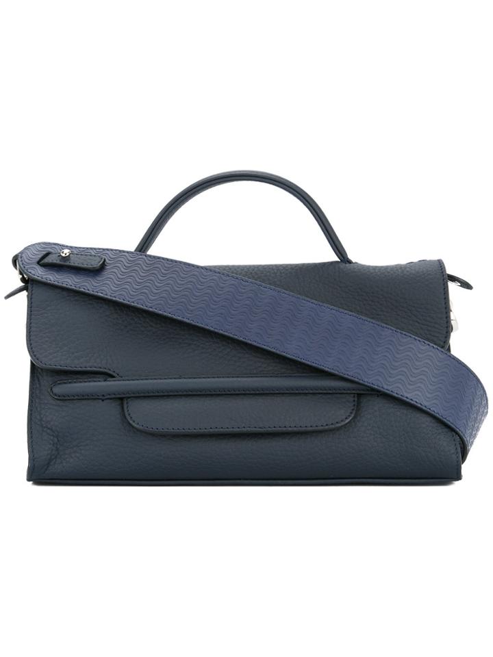 Zanellato Small Pyramid Style Tote - Blue