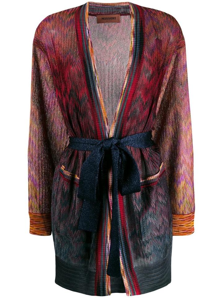 Missoni Mix Pattern Cardigan - Blue