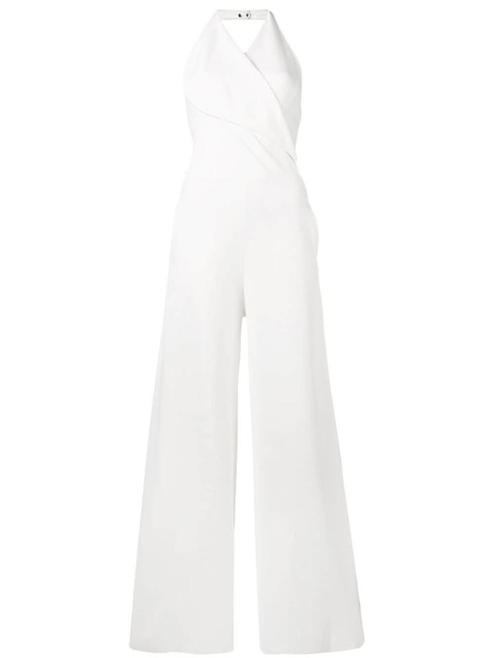 Stella Mccartney Shawl Front Jumpsuit - White