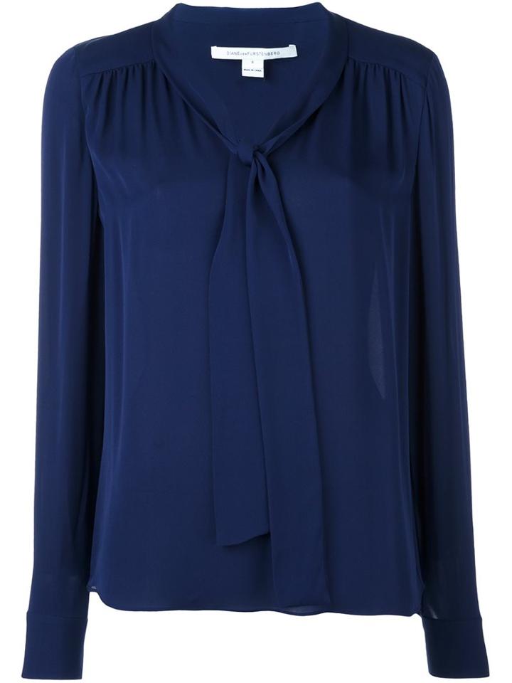 Diane Von Furstenberg Tie Neck Blouse