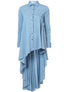 Palmer / Harding Asymmetric Hem Shirt - Blue