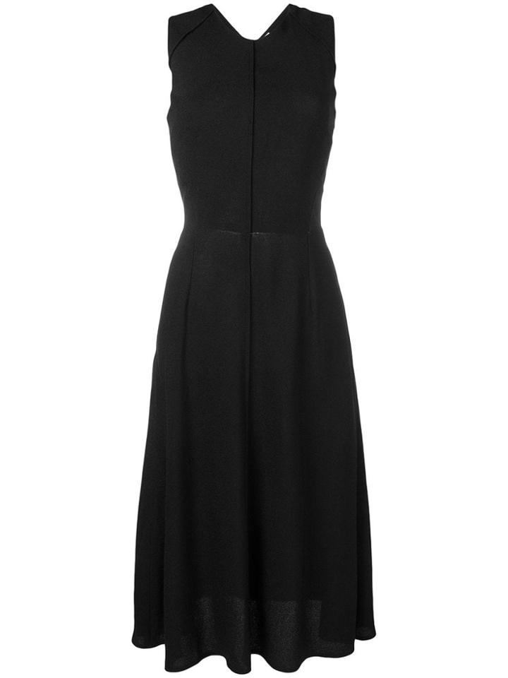 Victoria Beckham Pleated Midi Dress - Black