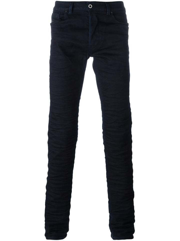 Diesel Black Gold 'suiy' Super Skinny Jeans, Men's, Size: 29, Blue, Cotton/polyester/spandex/elastane